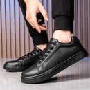 Men's Business casual Shoes Soft Moccasin Shoes Comfortable Casual Shoes for Men Autumn Solid Black White Men Sneakers - M & M Global