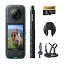 Insta360 X4 - 8K Waterproof 360 Action Camera, 4K Wide-Angle Video, Invisible Selfie Stick,  135 Min Last，Removable Lens Guards, - M & M Global
