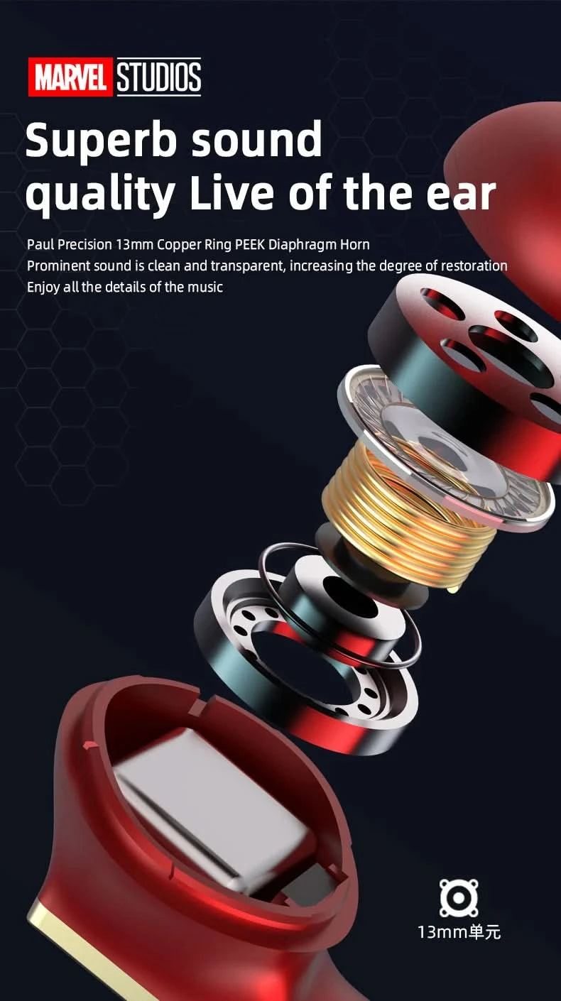 Choice US Disney BTMV08 Wireless Earphones Bluetooth 5.3 Gaming Headset HIFI Sound Headphones