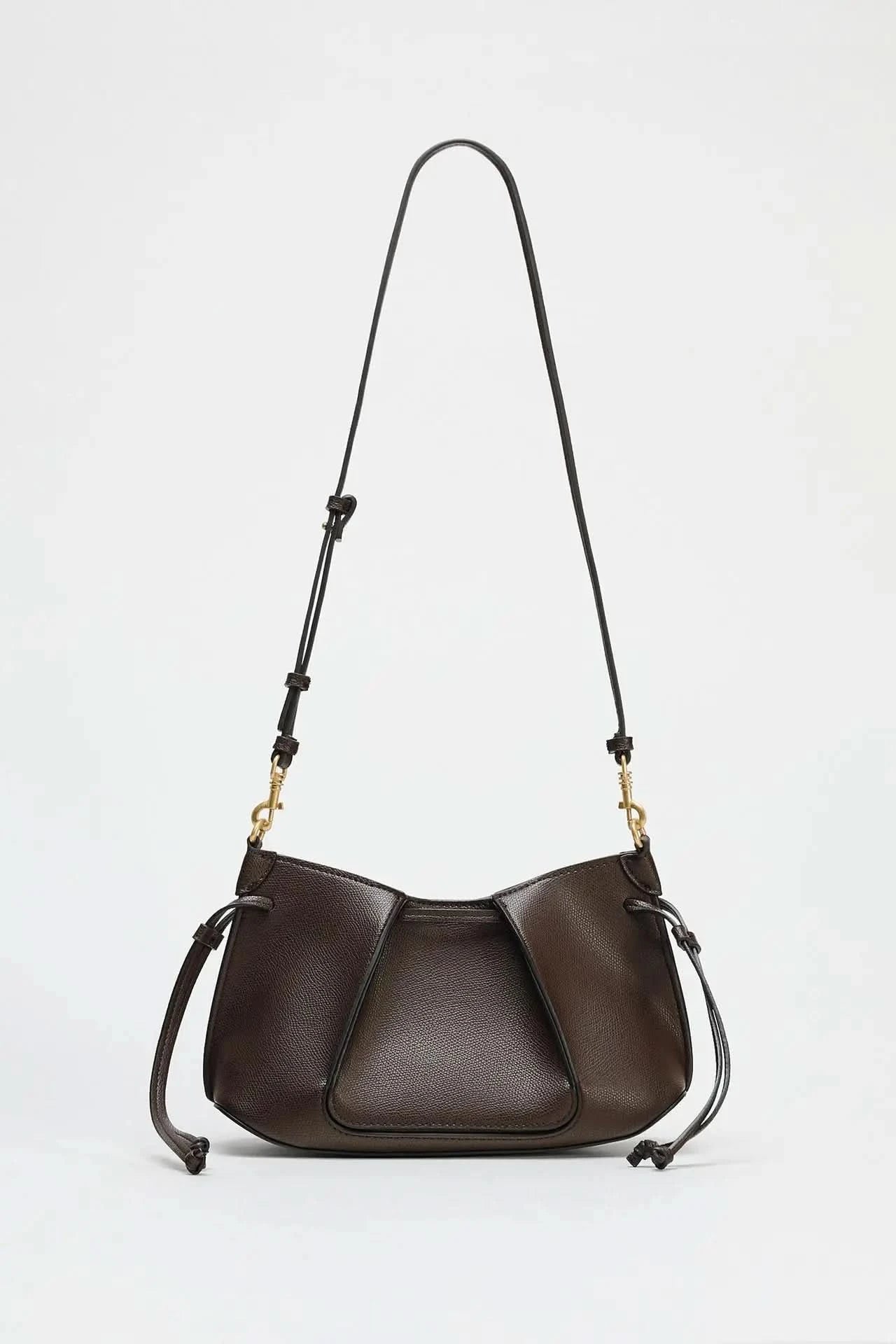 PLEATED MINI BAG, Women's Solid Color Simple Shoulder Bag, Fashionable Small Crossbody Purses, Luxury Design Handbag - M & M Global