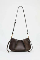 PLEATED MINI BAG, Women's Solid Color Simple Shoulder Bag, Fashionable Small Crossbody Purses, Luxury Design Handbag - M & M Global