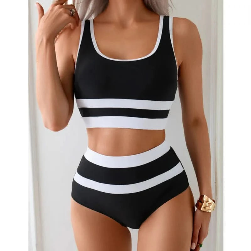 Sexy Bikinis 2025 Swimsuits Women Swimwear Push Up Female Beach Swimming Wear Bathing Suits High Waist Bikini Set Pool Bather - M & M Global