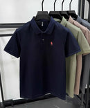 100% pure cotton high-end men's short sleeve summer new comfortable and breathable polo shirt designer brand embroidered T-shirt