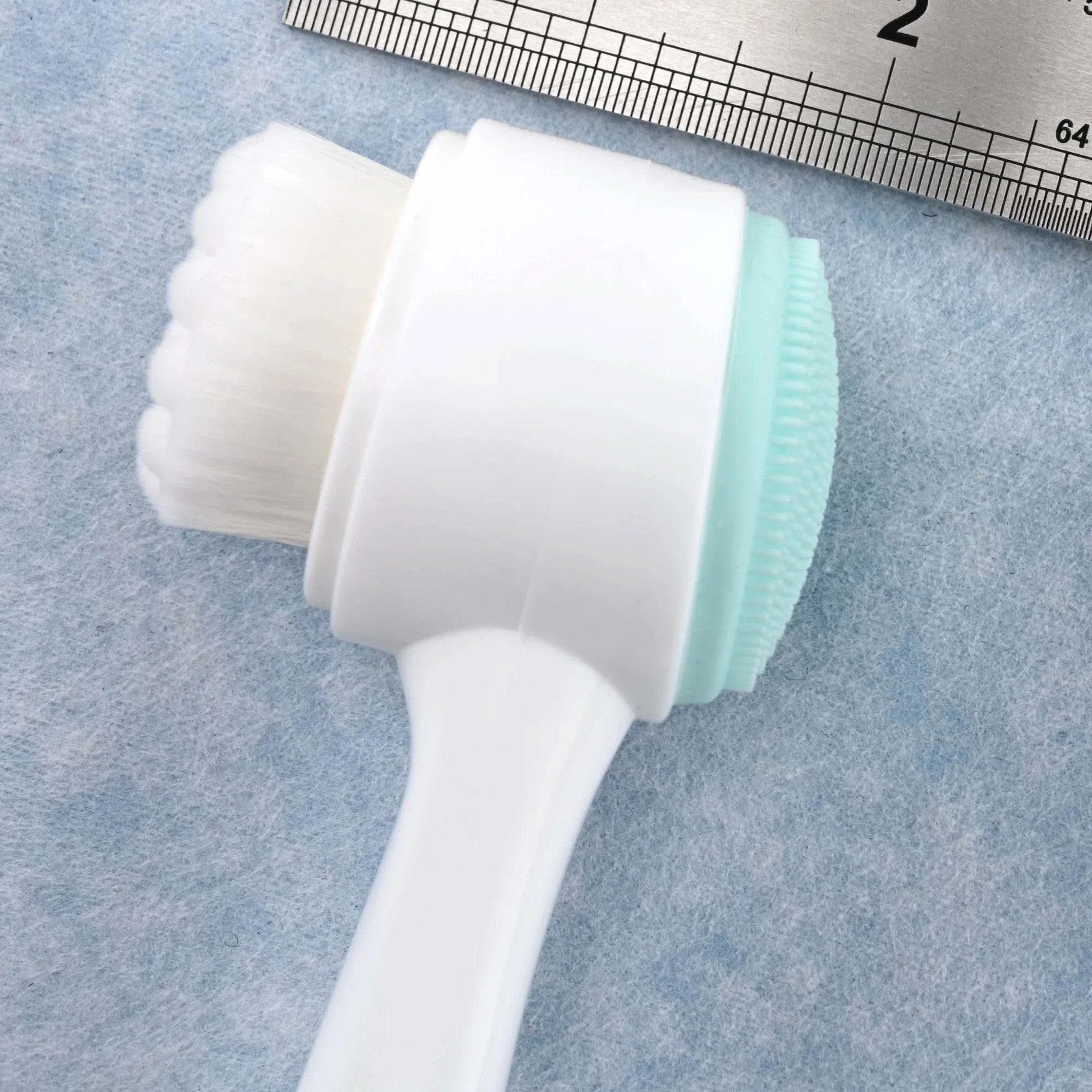 3D Bilateral Silicone Facial Cleanser Manual Massage Facial Brush Soft Bristles Silicone Double-Sided Face Brush Cleaning Tools - M & M Global