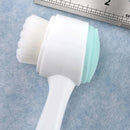 3D Bilateral Silicone Facial Cleanser Manual Massage Facial Brush Soft Bristles Silicone Double-Sided Face Brush Cleaning Tools - M & M Global