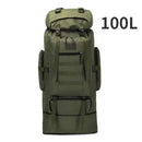 80L/100L Mountaineering Bag Climb Bag Tactical Backpacks Large Backpack Outdoors Hiking Camping Travel Bags - M & M Global