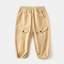 Wholesale New Children Boy Trousers Embroiedry Pockets Spliced Kids Boys Pants Casual Cotton Infant Babys Boys Bottoms 2-8Y Pant - M & M Global