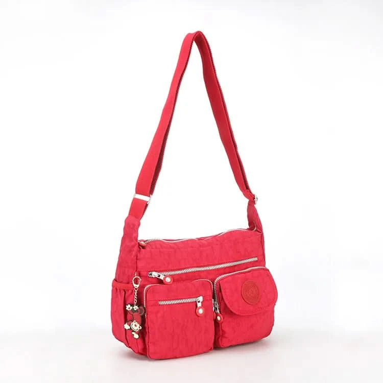 High Quality A4 Nylon Men Women Shoulder Messenger Bag Cross Body Purse Waterproof Lightweight Green Black Blue Purple Red M0938 - M & M Global