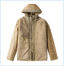 LZLLTT Men Winter Warm Parkas Mens Fleece  Jacket Parkas Men Casual Cotton Outdoor Fur Trench Padded Jackets Coats