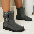 Women's Winter Snow Boots for Women 2026 New Faux Fur Long Plush Snow Boots Woman Platform Shoes Warm Cotton Couples Ankle Boots
