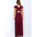 Sexy Women Multiway Wrap Convertible Boho Maxi Club Red Dress Bandage Long Dress Party Bridesmaids Infinity Robe Longue Femme - M & M Global