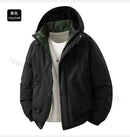 New Winter Men's Cotton Jacket Lined Graphene Design Windproof Waterproof Thermal Coat Ski Hooded Trench Windbreaker