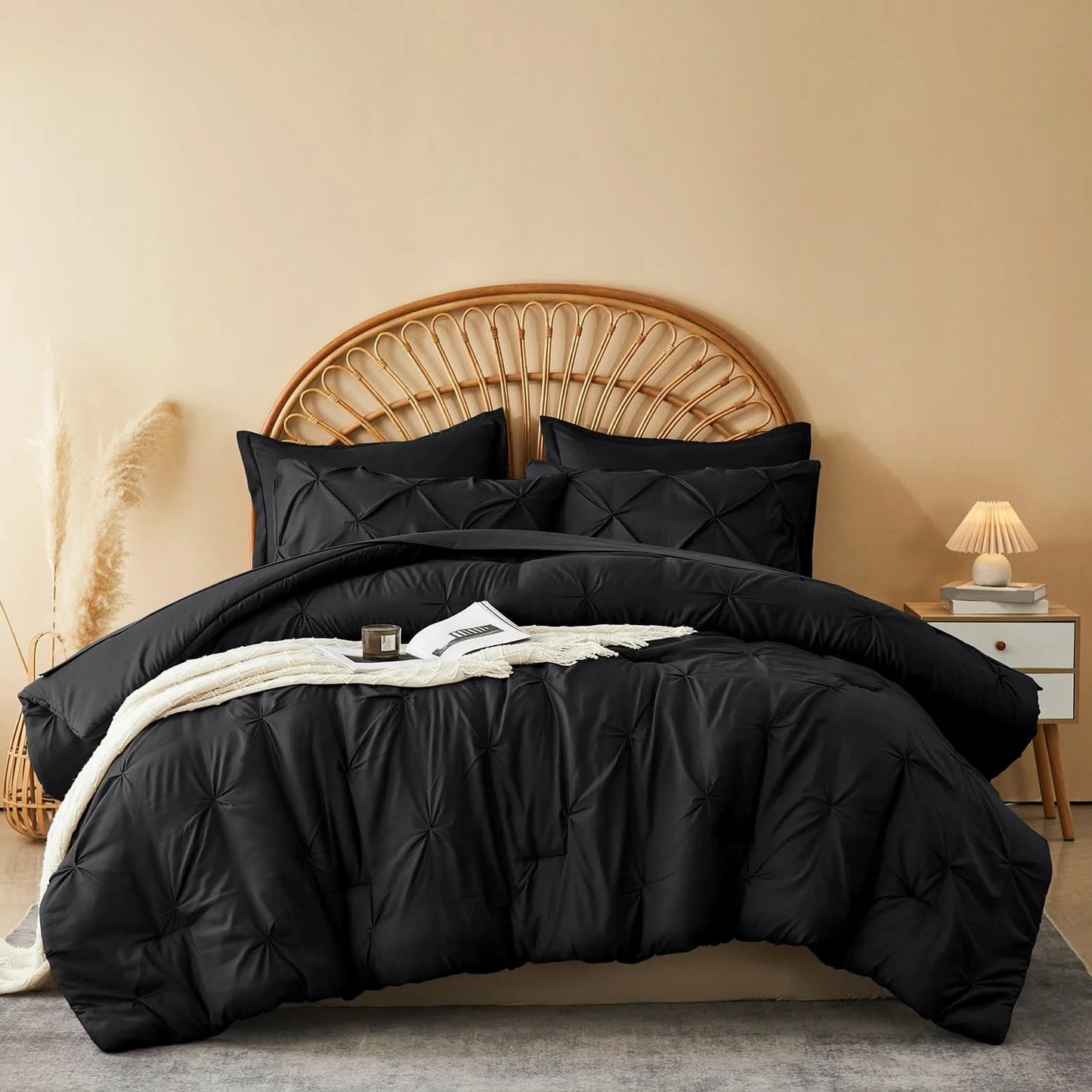 Luxury 5/7-Piece Comforter Set – Soft Queen Bed in a Bag with Sheets & Pillowcases – Twin, Full, Queen, King Sizes