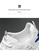 Student height increasing shoes four season new thick sole men's casual sports shoes soft sole comfortable outdoor running shoes - M & M Global