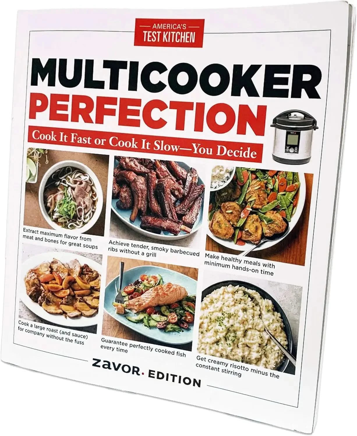 6 Quart Multi-cooker with America's Test Kitchen Multicooker Perfection Cookbook, Stainless Steel - M & M Global