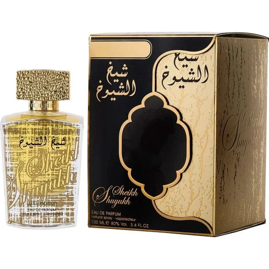 Lattafa Sheikh Al Shuyukh unisex Eau De Parfum Spray (Luxe Edition) 100ml Woody notes long-lasting fragrance guaranteed - M & M Global