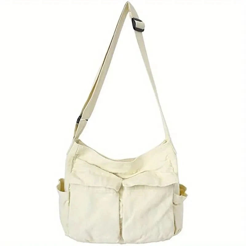 Women Vintage Handbag Canvas Teenager Shoulder Tote Bags Messenger Bags Ladies Casual Handbag Crossbody Purse - M & M Global