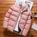 Autumn/Winter Fashion Trend Printed Large Size Coat Men's Casual Relaxed Comfortable High Quality Cotton-Padded Jacket