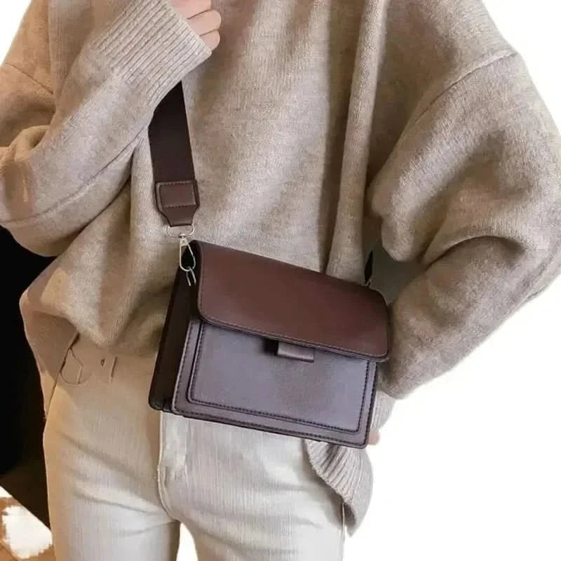 Women's versatile retro handle handbag, crossbody bag, single shoulder flip bag - M & M Global
