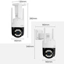 ZOSI C296 5MP/8MP PTZ WiFi Camera Person Vehicle Package Detect Wireless CCTV Video Surveillance Camera Home Security Protection