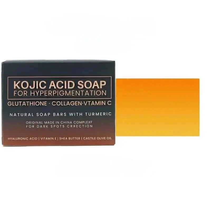 Kojic Acid Dark Spot Remover Whitening Soap Handmade Skin Care Deep Cleaning Moisturizing Cleansing Essential Soap Brighten Skin - M & M Global