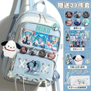 Miku Future School Backpack for Girls 2025 New Fashion Print Youth Pain Bag Large Capacity Backpack for School - M & M Global