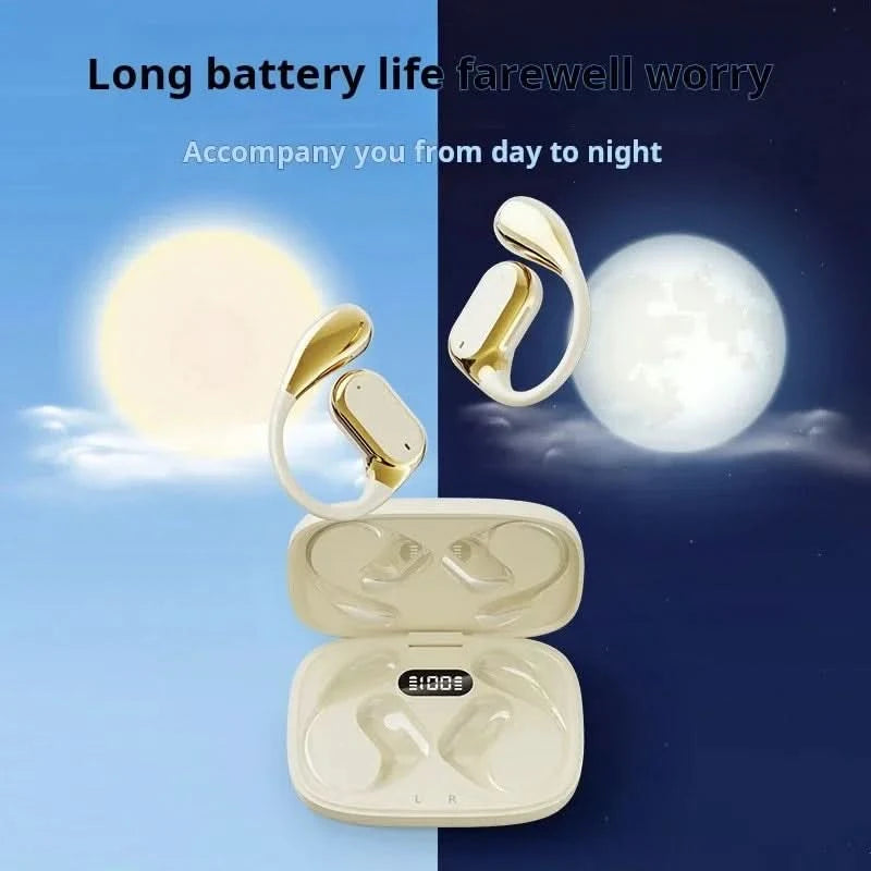 Sony Bluetooth Earphones Not In-Ear Earbuds Wireless Headphone for Iphone Power Display With Mic Sports Hifi Headsets Cable