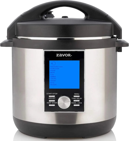 6 Quart Programmable Electric Multi-Cooker: Pressure Cooker, Slow Cooker, Rice Cooker, Yogurt Maker, Steamer and more - Stainles - M & M Global