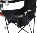 Portable Camping Chair with 4-Can Cooler, Fully Cushioned Seat and Back with Side Pocket and Cup Holder, Carry Bag Included