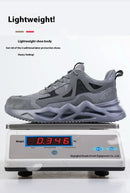 Men's Comfortable Soft-Soled Smash and Puncture Resistant Work Shoes