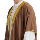 Muslim Arab Men Thobe Thawb Caftan Eid Jubba Thobe Mens Cardigan Abaya Long Dress Ramadan Robe Saudi Arab Musulman Caftan Dubai - M & M Global