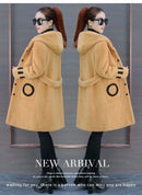 Ladies Lamb Velvet Jacket Autumn Winter Style Versatile Medium Length Spring Fashionable Windbreaker New Women's Clothing