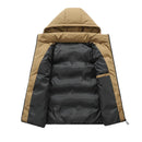 Men Autumn Thicken Cotton Sleeveless Vests Jacket Coat Mens Winter Warm Detachable Hat Outwear Waistcoat Hooded Vest Jacket Male