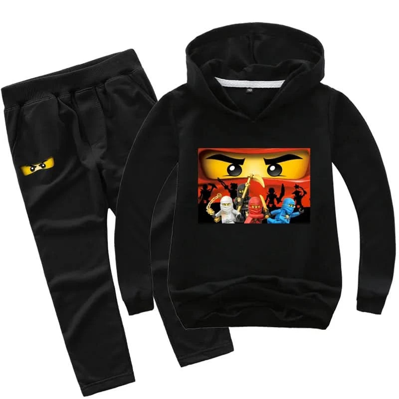 2-13 years Spring Autumn Children Clothing Sets  Kids Clothes Baby Boys Hoodies Pants 2 Pcs Set Tracksuit Anime Outwear Coat - M & M Global
