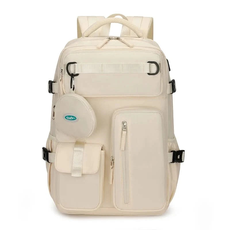 Fashionable large capacity multi pocket multifunctional outdoor travel backpack, handbag hiking bag suit - M & M Global