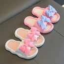Summer New Kids Home Shoes Anti Slip Soft Sole Girls Bath Slipper Cartoon Cute Flower Bow Princess Slippers Children Beach Shoes - M & M Global