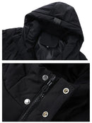 Puffer Jacket Men Thick Warm Winter Jackets Hooded Long Coats Fashion Casual Cotton Padded Parkas Man Outwear Clothing Top