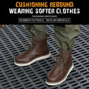 Two layer cowhide high top anti-smash anti-puncture breathable fashion labour insurance shoes