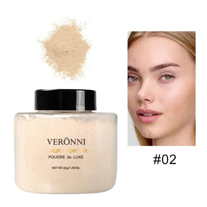 Banana Shaped Loose Powder Cosmetic Can Reduce Pores&Fine Lines,Long-lasting Matte Effect Facial Makeup Powder Make Up for women - M & M Global