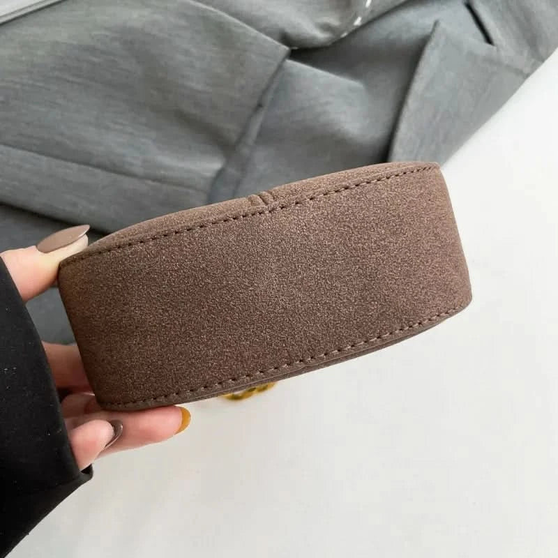 Mini Semicircle Saddle Crossbody Bag For Women Luxury Lemon Color Handbag Half Moon Bag Fashion Chain Lady Cross Body Bag - M & M Global