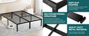 JHK Basic Twin Full Queen King Size Bed Frame Metal Platform Bedroom Frames with Storage Space Sturdy Steel Slat Support 350LBS