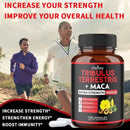 Daitea Tribulus + Maca Extract Capsules - Extra Strength 9600 Mg - Energy, Mood, Stamina and Immunity, Non-GMO - M & M Global