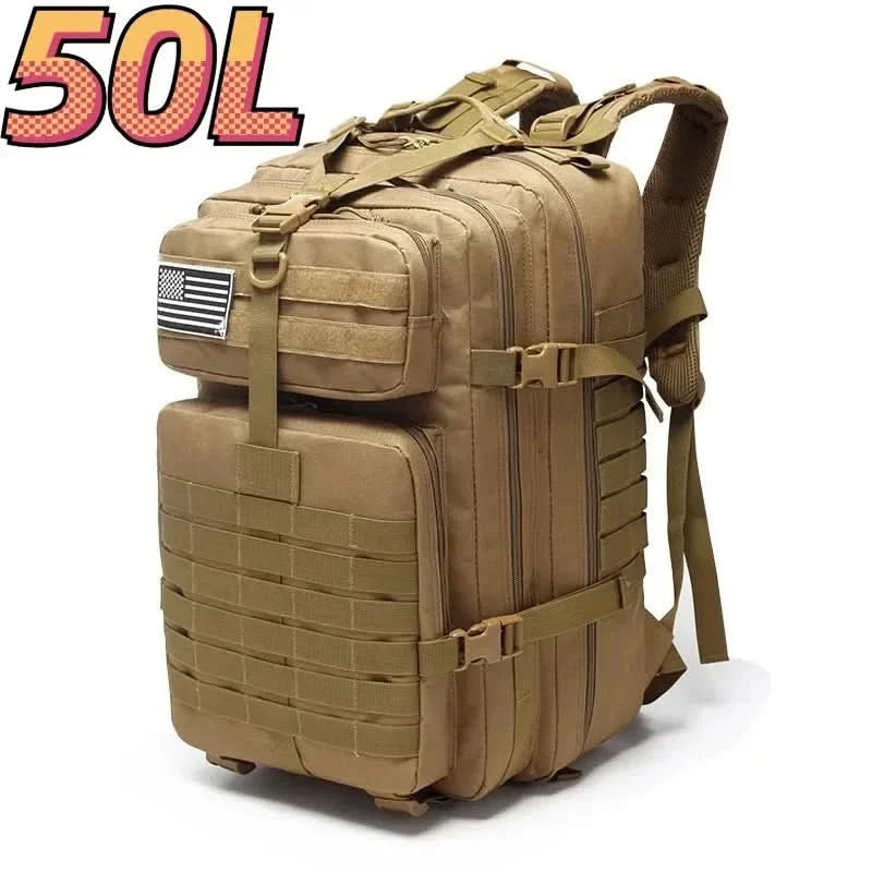 30L/50L 1000D Nylon Waterproof Trekking Fishing Hunting Bag Backpack Outdoor Rucksacks Tactical Sports Camping Hiking - M & M Global
