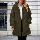 Plus Size2025 Bestselling Large Size Lamb Fur Hooded Jacket Popular Trendy Outerwear with Hat for Extra Warmth And Style