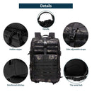 25L/50L Sturdy Nylon Waterproof Tactical Sports Trekking Fishing Hunting Camping Hiking Bag Backpack Outdoor Rucksacks - M & M Global