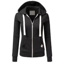 2024 Autumn/Winter New Women's Personalized Fashion Sports Hoodie Long Sleeve Drawstring Pocket Zipper Coat Woolen Sweater Top