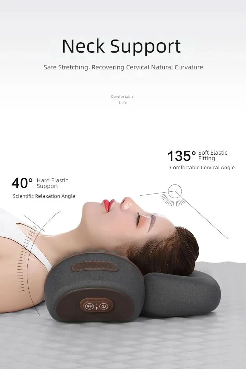 Hot Cervical Pillow Spine Sleeping Neck Massager Spine Non-traction Heating Compress Neck Masajeador Pillow Relaxation Treatment - M & M Global