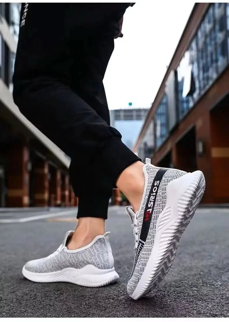 male's sneakers Mesh breathable Light Casual Sports Shoes Summer Men's Outdoor Soft Sole non slip fashion Comfort Running Shoes - M & M Global