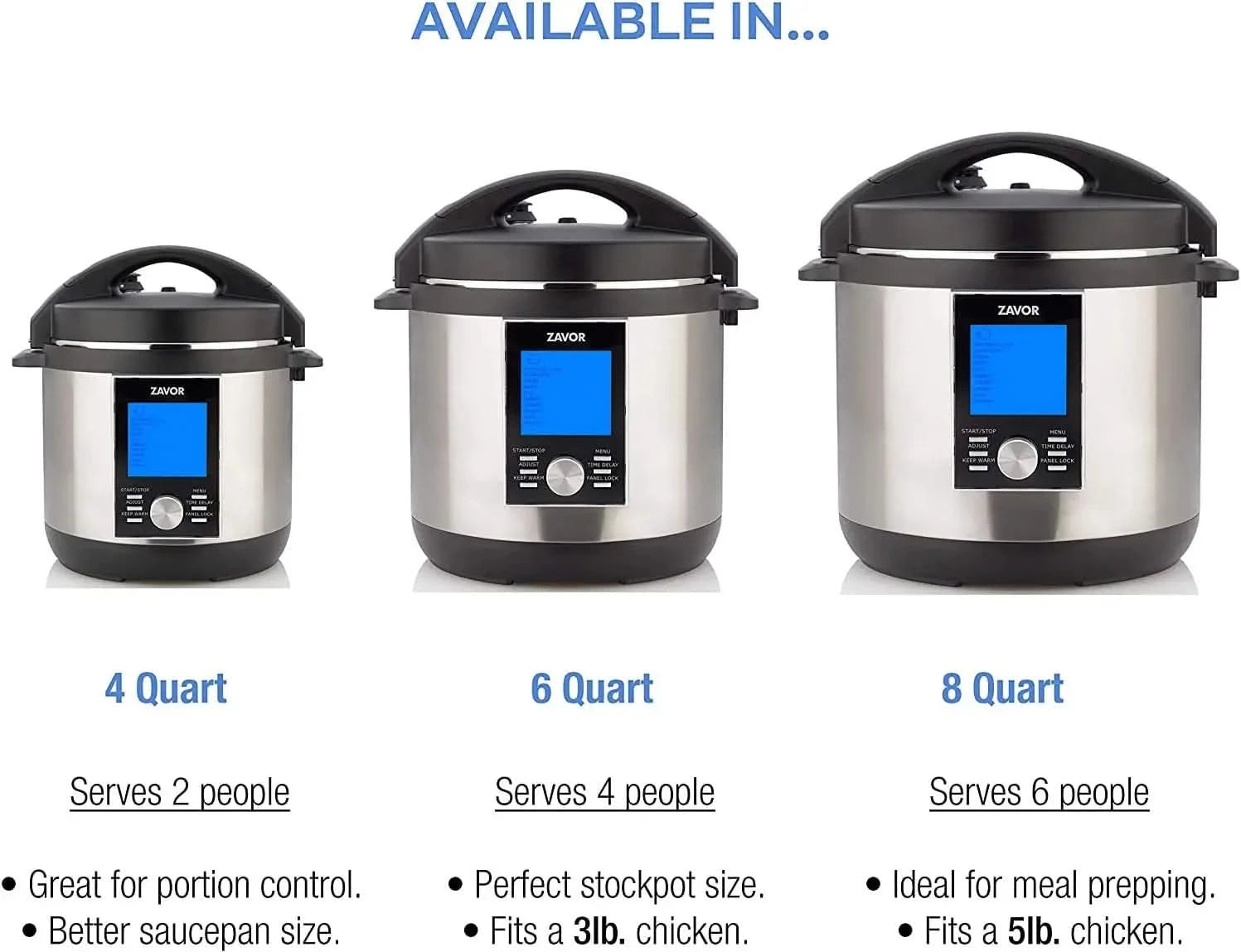 6 Quart Programmable Electric Multi-Cooker: Pressure Cooker, Slow Cooker, Rice Cooker, Yogurt Maker, Steamer and more - Stainles - M & M Global