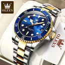OLEVS Watches for Men with Date Luxury Big Face Waterproof Mens Wristwatch Analog Dress Two Tone Stainless Steel Man Watch - M & M Global